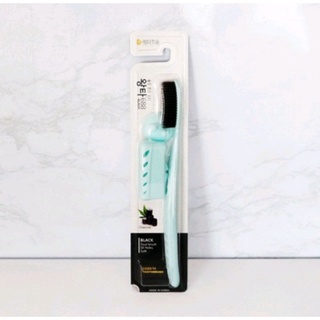 7.22.377 WANGTA Toothbrush Black Charcoal แปรงสีฟันชาโคลเกาหลี หัวแปรงขนาดใหญ่ สีมิ้น