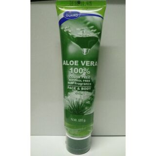 Aloe vera gel100% 120กรัม เจลว่านหางจระเข้ อโรเวร่า เจล