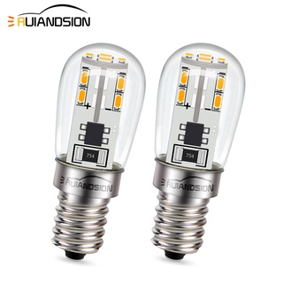 Ruiandsion หลอดไฟ LED E12 10-30V 120V ประหยัดพลังงาน สีขาวอบอุ่น สําหรับโคมไฟระย้า เรือยอร์ช บ้าน 2 ชิ้น