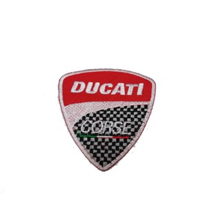 [ตัวรีด เย็บได้] DUCATI ป้ายติดเสื้อ logo Embroidered Sew Iron On Patches Badge