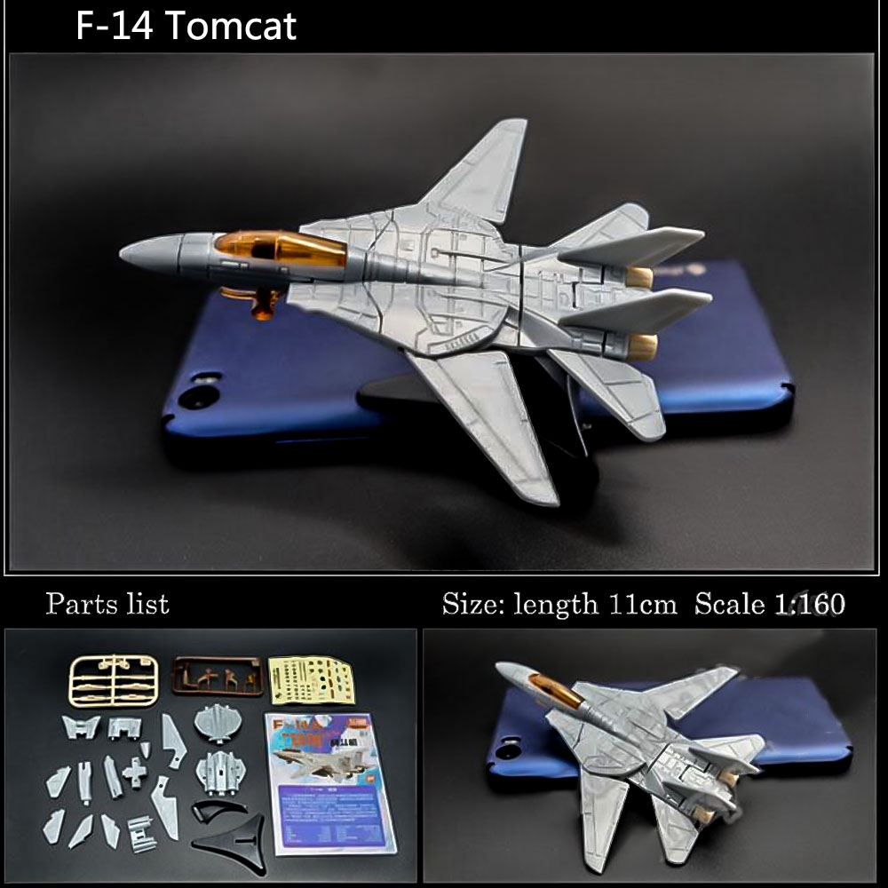 4D ประกอบ Fighter Model Collection ปริศนาของเล่นรูป F-14A Fighter Tomcat