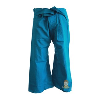 กางเกงเล สีฟ้ามืด แบบยาว Thai Fisherman Pants