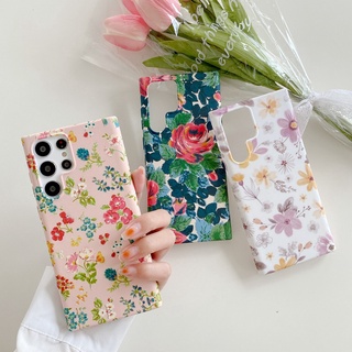 เคสโทรศัพท์มือถือแบบนิ่ม TPU ลายดอกไม้ หลากสี สําหรับ Samsung Galaxy A53 A33 A22 A32 A52 A52s