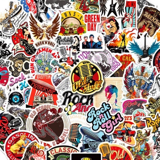 ❉ สติกเกอร์ Rock n Roll Series 01 สไตล์เรโทร ❉ สติกเกอร์แฟชั่น กันน้ํา DIY 50 ชิ้น/เซต