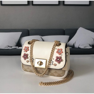 【Genuine product】COACH F73057 นางสาว กระเป๋าถือ / กระเป๋าสะพาย กระเป๋าสะพาย