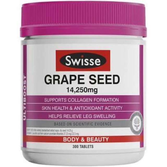 ️ SWISSE Collagen Grape Seed 60 Tablets สวิสเซ อาหารเสริม คอลลาเจน เกรป ...