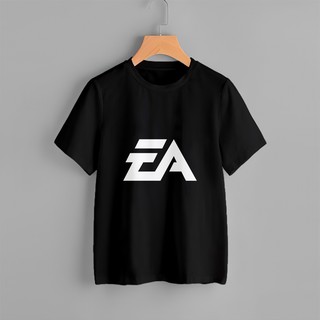 HH Game Logo Black - เสื้อยืดลายโลโก้เกมสวยๆ หลายแบบ Unisex เสื้อยืดผ้าฝ้าย