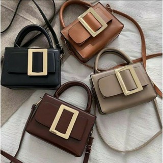 พร้อมส่ง!!กระเป๋าสะพายข้าง กระเป๋าถือใบเล็กเก๋ๆถือได้สะพายได้ค