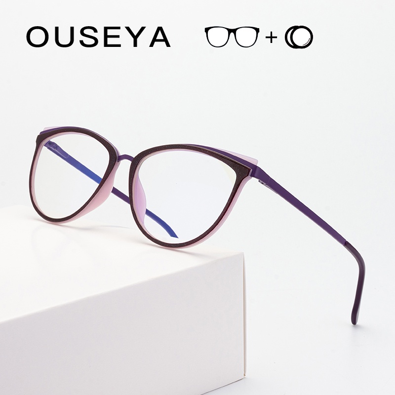 TR90 Prescription Glasses With Diopters Women Photochromic Progressive