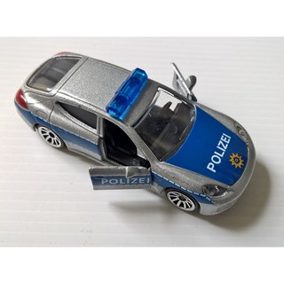 ใหม่ ไม่มีแพ็ค โมเดลรถเหล็ก รถตำรวจ Porsche Panamera Ech 1:64 Majorette Ref 209B