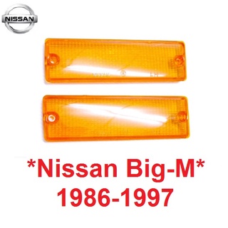 ฝาไฟหรี่กันชน NISSAN NAVARA D21 BIG-M BIGM 1986 - 1997 นิสสัน บิ๊กเอ็ม D21 ฝาส้ม เลนส์ไฟหรี่ เลนส์ไฟกันชน เลนส์ไฟ 1990