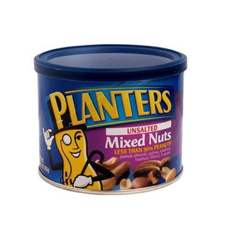 Planters Mixed Nuts Unsalted 292gm  ชาวไร่ถั่วรวมไร้เกลือ 292 กรัม