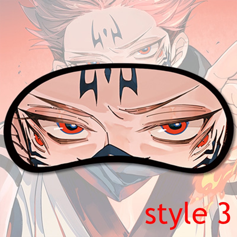 หน้ากากปิดตานอนหลับอะนิเมะ Jujutsu Kaisen Eyeshade Gojo Satoru Itadori Yuji