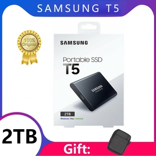 ฮาร์ดไดรฟ์ภายนอก Samsung T5 External SSD USB3.1 Gen2 (10Gbps) 500GB 1TB 2TB