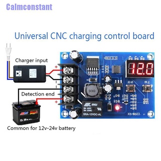 Ca บอร์ดโมดูลควบคุมการชาร์จ DC 12V-24V LED แสดงผล ควบคุมสวิตซ์ป้องกันเครื่องชาร์จ แบตเตอรี่ลิเธียม XH-M603