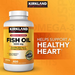 ของเข้า14/02 Kirkland Signature Fish Oil 1000 mg., 400 Softgels
