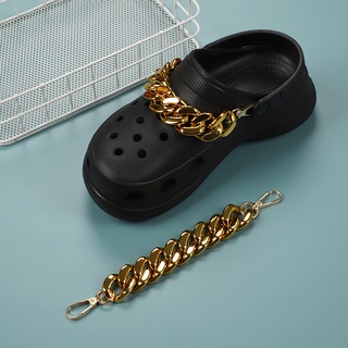 Croc Jibz โซ่ทอง DIY ชุดจี้รองเท้า 1 ชิ้น