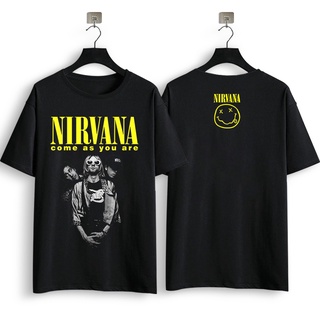 เสื้อยืดลําลอง ผ้าฝ้าย 100% แขนสั้น พิมพ์ลายวงร็อค nirvana Metal สีดํา พลัสไซซ์ ไซซ์ XS-XXXL ของขวัญวันเกิด สไตล์วินเทจ สําหรับผู้ชาย