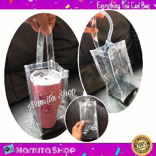 Namita Clear Bag for 30 oz ถุง ถุงหิ้ว ถุงลดโลกร้อน ถุงอเนกประสงค์ แบบใส อย่างหนา ใส่ของอเนกประสงค์ ขนาด 10x10x20 ซม.