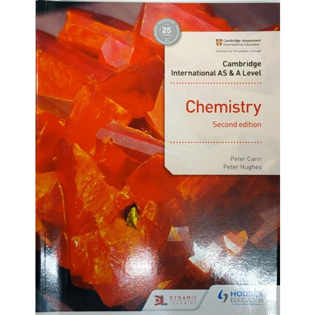 หนังสือ แบบเรียน เคมี ภาษาอังกฤษ Cambridge International AS & A Level Chemistry 624Page