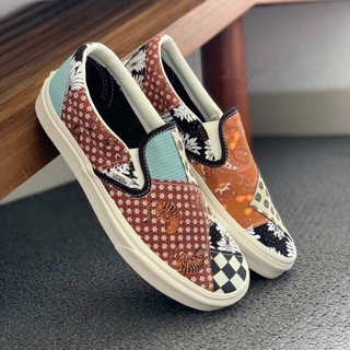 VANS SLIP ON “TIGER PATCHWORK” รุ่นใหม่ (พร้อมกล่อง) ✅จ่ายเงินปลายทางได้