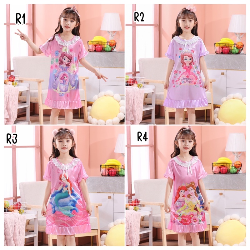 พร้อมส่ง ชุดกระโปรงเด็ก ชุดกระโปรงเจ้าหญิงสีสันสดใส