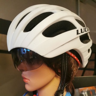 หมวกจักรยาน LUCIA WT-049 มีแว่น (UN ไซส์)