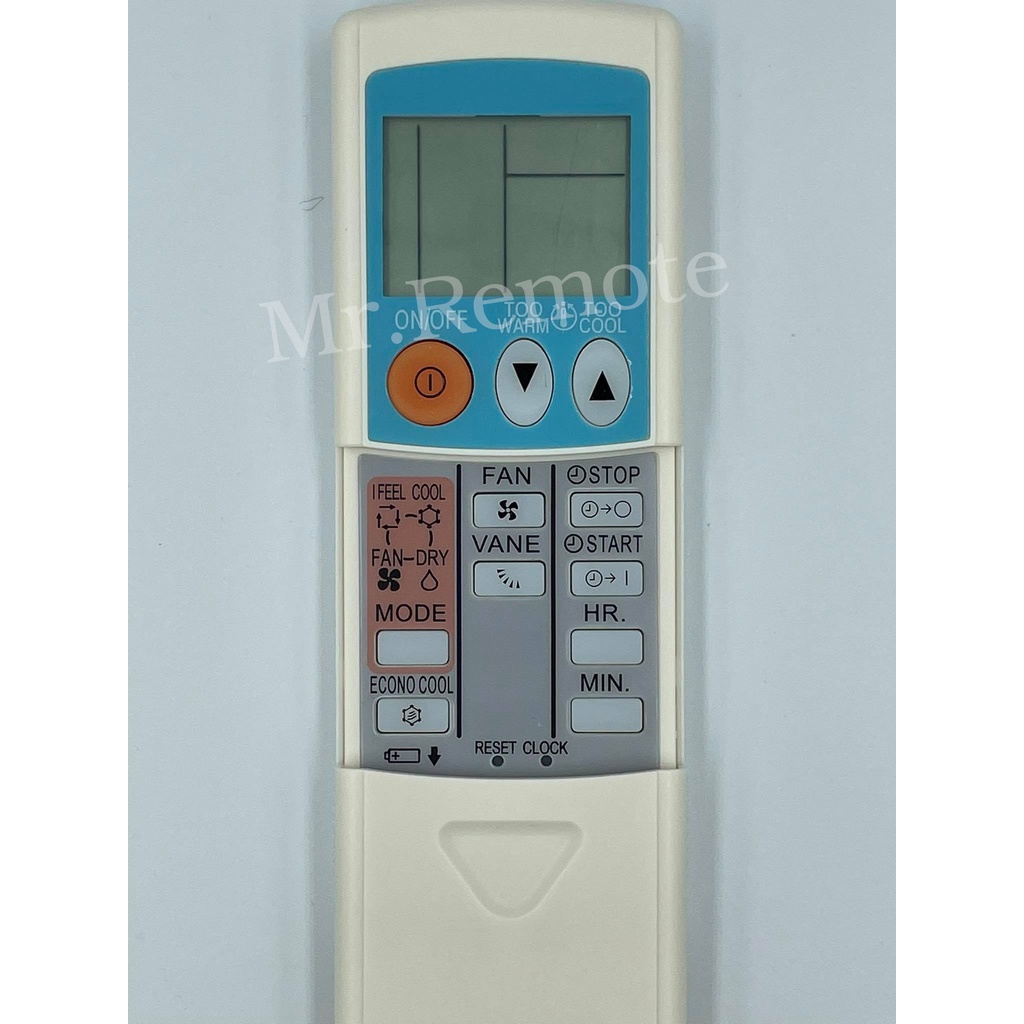 รีโมทแอร์ Mitsubishi รุ่น KG1C มี 8 ปุ่มฟังก์ชั่น