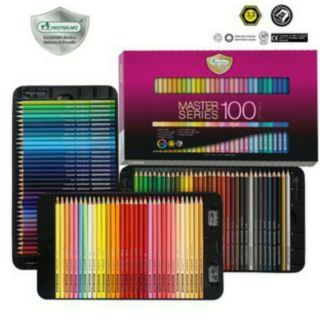 ถูกสุด !!! Master​ Art สีไม้มาสเตอร์อาร์ต​ ​รุ่น​ มาสเตอร์ซีรี่ส์​ 100​สี​/124สี พร้อมกบเหลา 2​ อัน