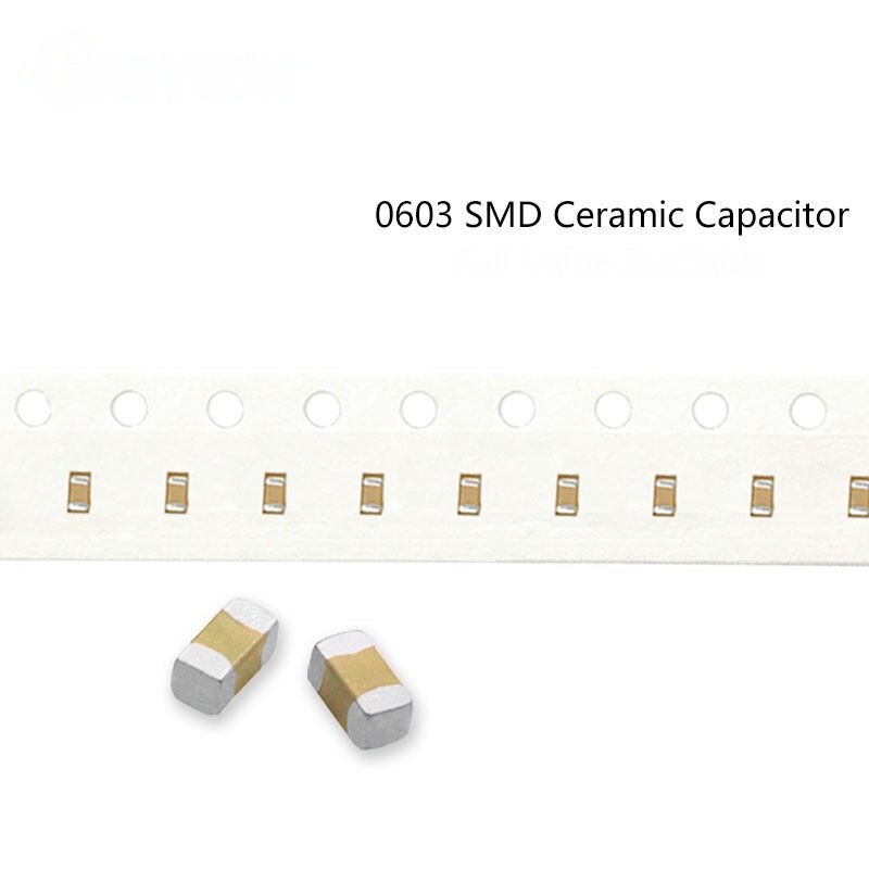 C Capacitor ตัวเก็บประจุชิปเซรามิก 0603 50V 20 ชิ้น 104 0.1uF 105 1uFตัวเก็บประจุ คาปาซิเตอร์