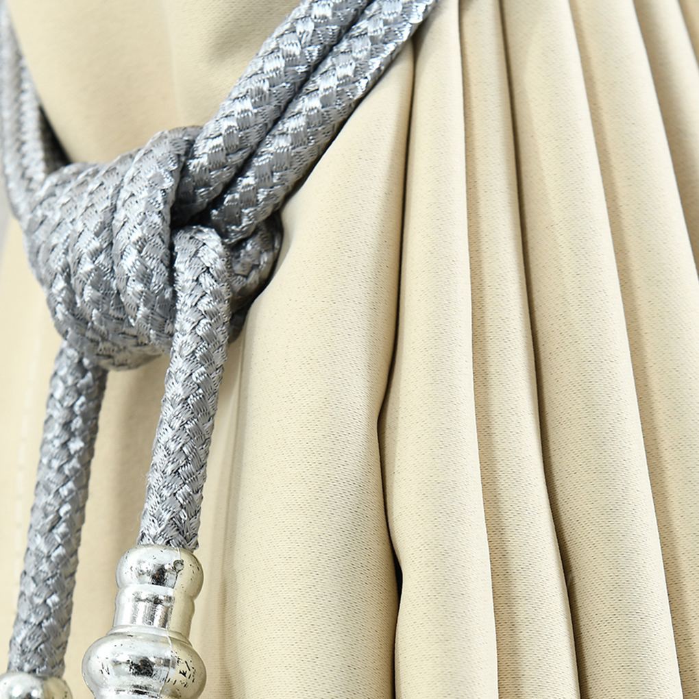 Jihuishi 1 Pair Bead Ball Tassels Curtain Lanyard Window Drapes