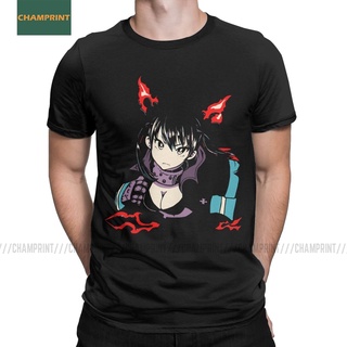 เสื้อยืด พิมพ์ลายอนิเมะ Tamaki Kotatsu Fire Force Shinra สไตล์เรโทร สําหรับผู้ชายสามารถปรับแต่งได้