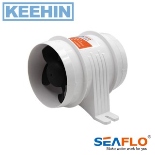 พัดลมระบายอากาศ SEAFLO 4นิ้ว 24V 235CFM -IN-LINE Blower SEAFLO 4inch 24V 235CFM