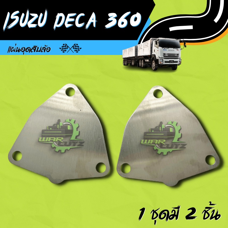 แผ่นอุด EGR ISUZU DECA 360 - 6UZ1 GXZ,FXZ,FYH 360 ปี2008-2024  Stainless 304 🚨 (ไม่มีโลโก้อยู่บนชิ้นงานครับ)