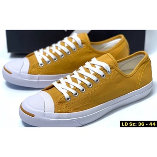 🛒🌟Converse jack percell สีเหลือง🌟พร้อมกล่อง( made in indo)🛍