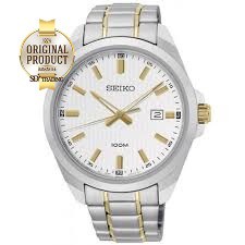 SEIKO Neo Classic นาฬิกาข้อมือผู้ชาย สายสแตนเลส 2กษัตริย์ รุ่น SUR279P1 - สีทอง/สีเงิน