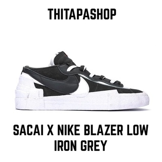 SACAI X NIKE BLAZER LOW IRON GREY