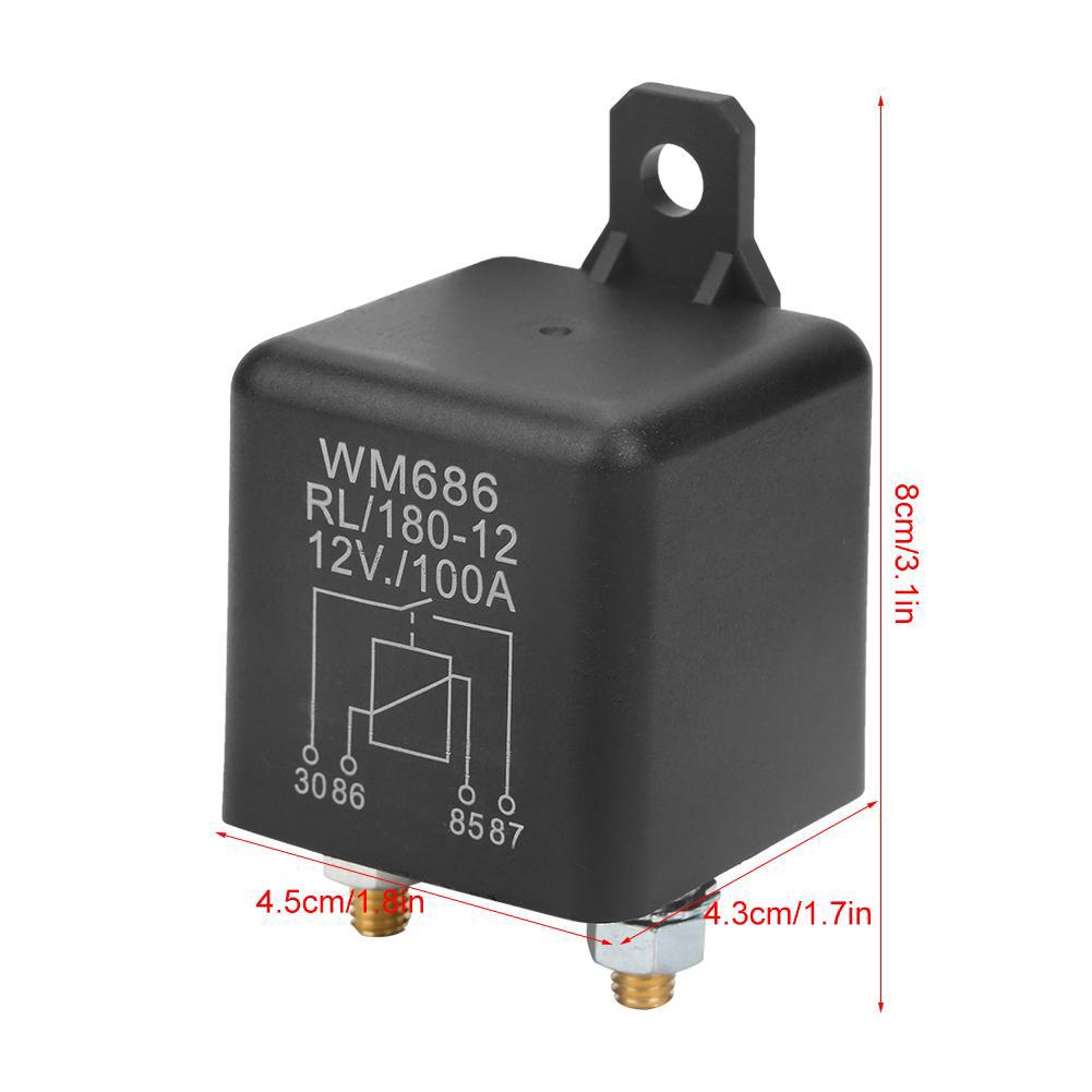 Heavy 12 V Normal On / Off Dc Rl 180 รถยนต์ 100 A Wm 686