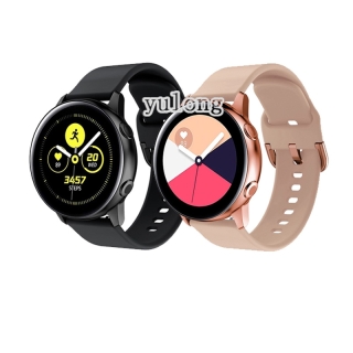 สายนาฬิกาซิลิโคน สำหรับนาฬิกา Samsung Galaxy Watch Active 2 40mm 44mm watch4 watch 4 classic 42mm 46mm