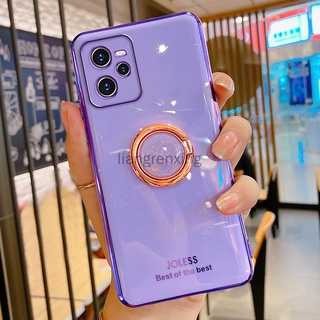 เคส realme C35 เคสโทรศัพท์มือถือ ซิลิกาเจลนิ่ม ชุบไฟฟ้า กันกระแทก พร้อมแหวนขาตั้ง สําหรับ realme C35