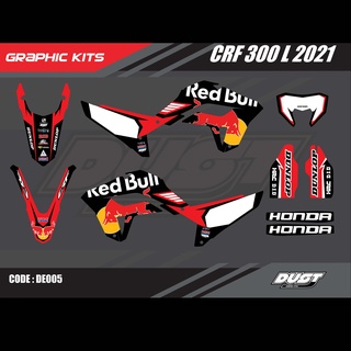 สติ๊กเกอร์วิบาก Honda CRF 300L 2021 ทั้งคัน Graphic kit สติ๊กเกอร์เคลือบเงา สุดคุ้ม