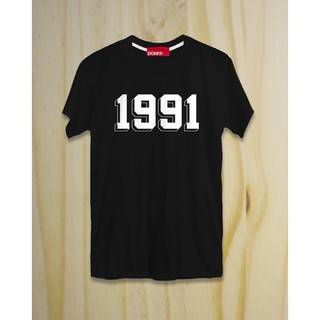 เสื้อยืด 1991 สีดำ แบรนด์ DONt