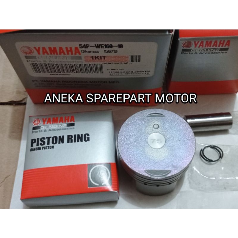 PISTON KIT YAMAHA MIO J JUPITER Z1 OVERSIZE, 75 SEHER YAMAHA MIO J JUPITER Z1 MIO SOUL GT 110 OS 0.7
