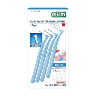 แปรงซอกฟัน GUM รูปตัว L ผลิตจากประเทศญี่ปุ่น