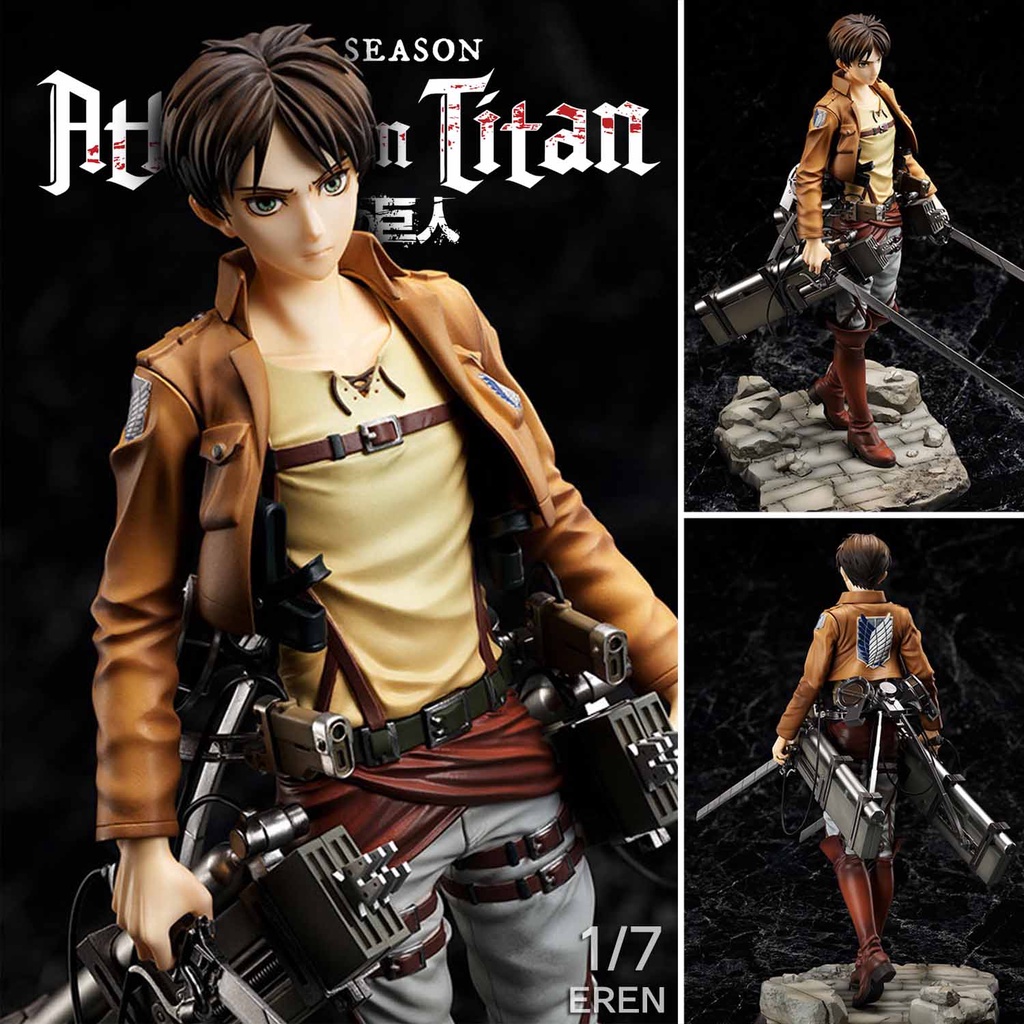 Figure ฟิกเกอร์ Attack on Titan Shingeki no Kyojin ผ่าพิภพไททัน Eren Yeager Jaeger เอเลน เยเกอร์ 1/7