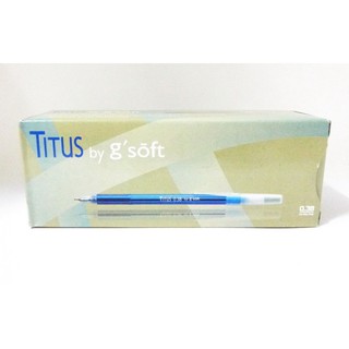 Taweemitr ปากกาลูกลื่น 0.38 มม. G Soft TITUS (30 ด้าม)