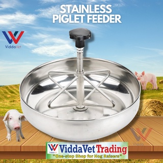 Viddavet  Big / Small Stainless Steel Piglet Creep Feeder Suckling Piglet Stainless Piglet Trough