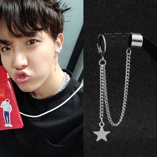 ต่างหูแฟชั่น Dangling ต่างหู KPOP Bangtan Boys Unisex 1 ชิ้น