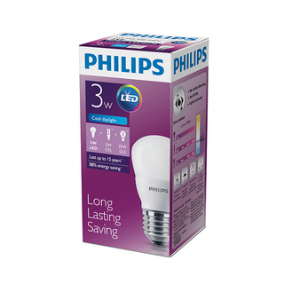 ถูกที่สุด✅  หลอดไฟLED 3W DL PHILIPS#LED E27 Light Bulbs