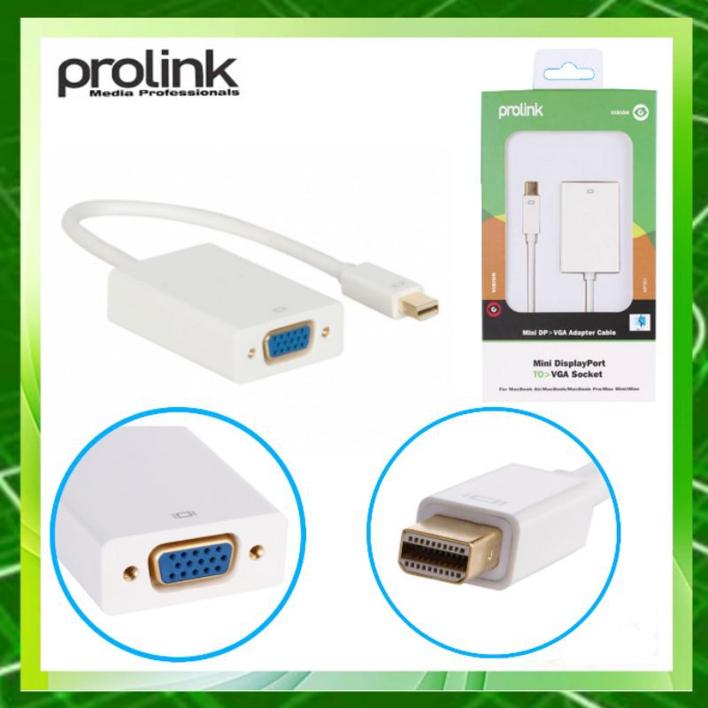 Prolink Mini Display Port  TO VGA Socket MP351